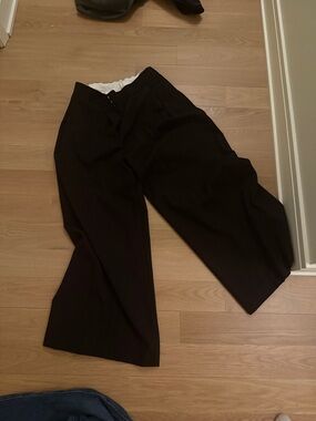 COS Black Wide-Leg Men's Dress Pants
